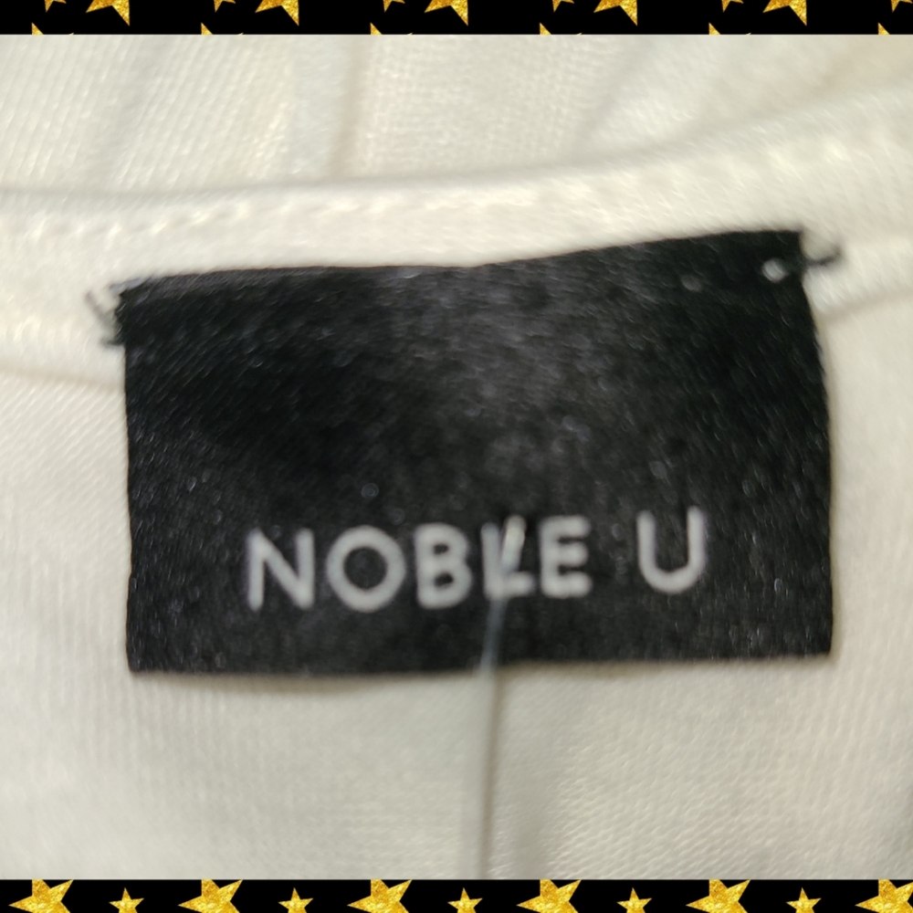 NOBLE U WHITE  BAT WING TOP - Picture 4 of 4